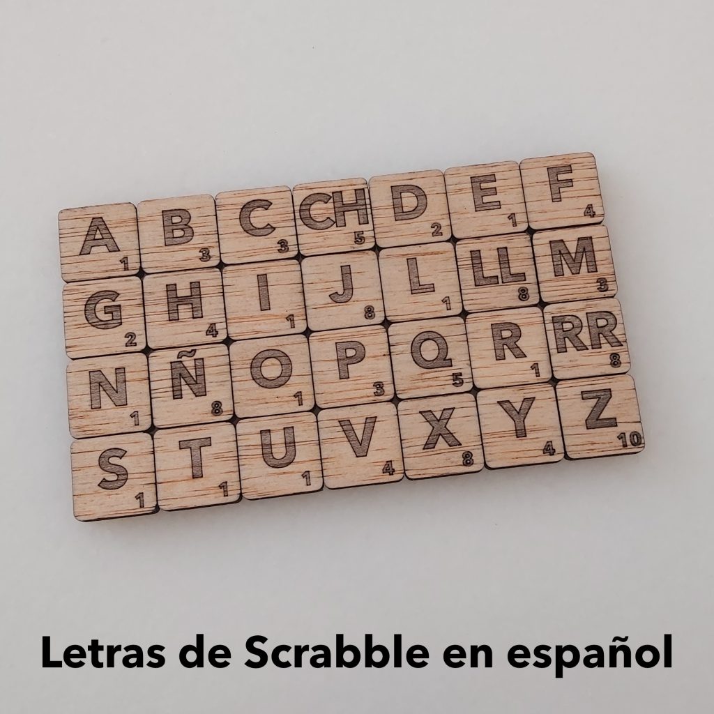 Lletres de Scrabble en castellà